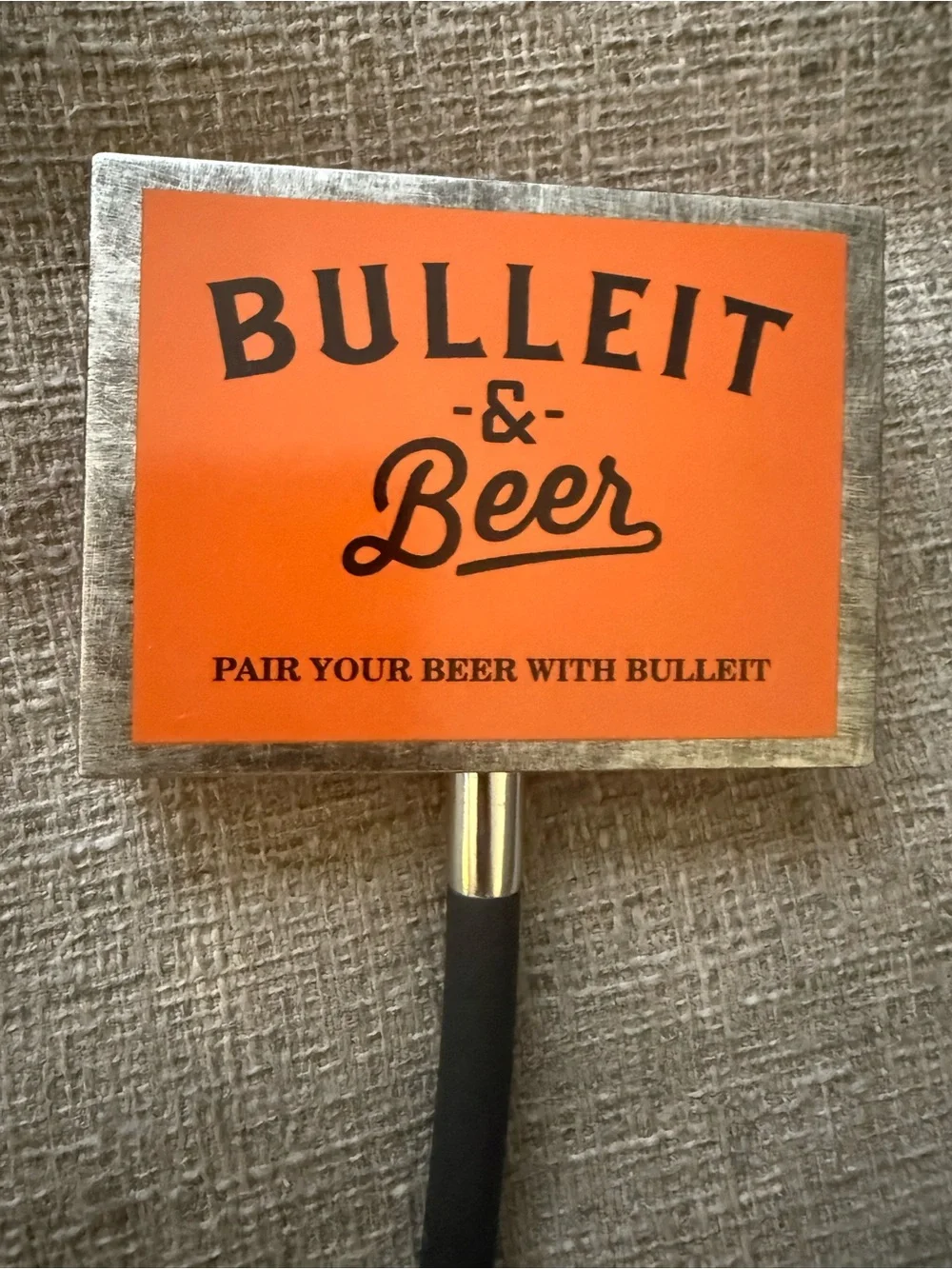NEW Bulleit & Beer Flexible Draft Tap Handle Bar Display 17” Promo Gooseneck